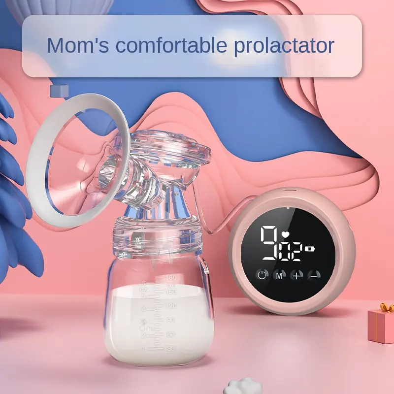 Electric Rechargeable Painless Massage Breast Feeding Pump Single Fodder