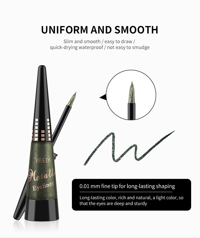 VIBELY Starry Matte Super Waterproof Long Lasting Eye Liner